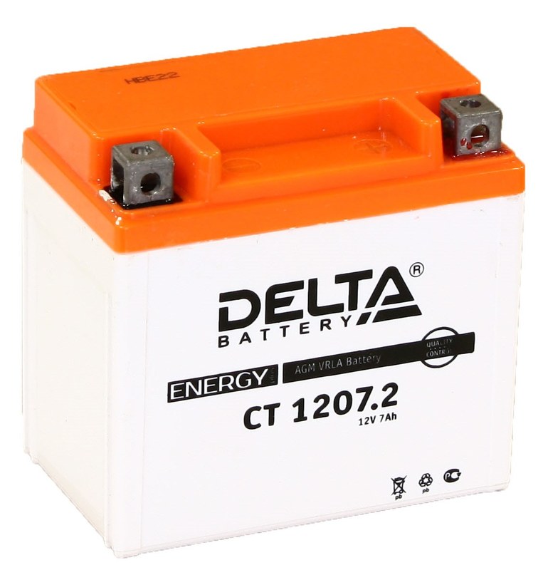 батарея Delta CT CT 1207.2 (YTZ7S)) (CT 1207.2)                                   7ah 12V - купить в Нижнем Новгороде